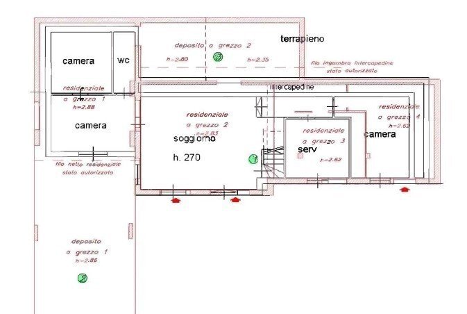 7.jpg - Villa at auction Via Oberto D'oria snc, Camporosso - floor plans 1