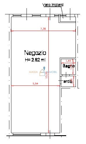 planimetria .PNG - Locale Commerciale Via Dante Alighieri 30, Montignoso - planimetria 1