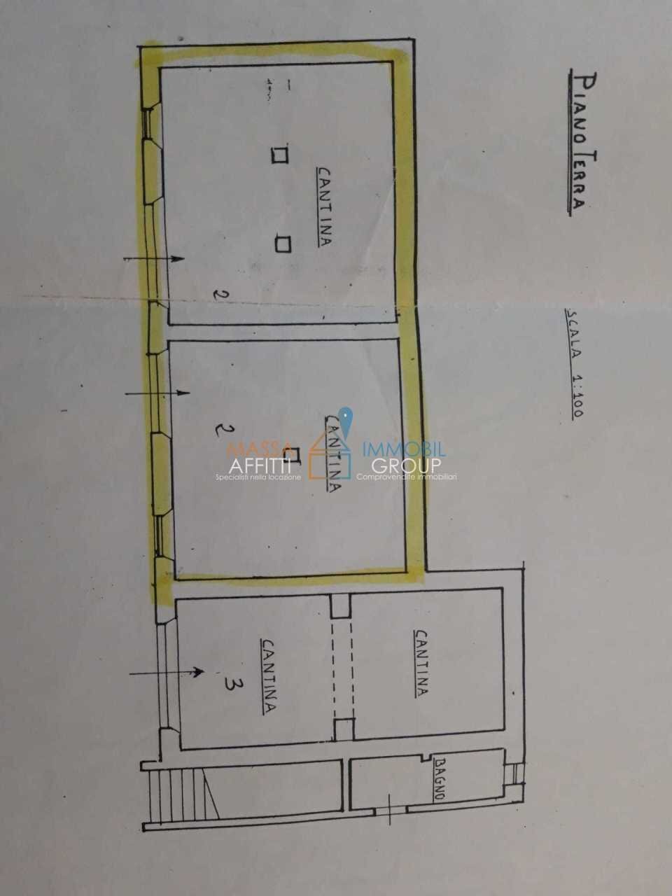 WhatsApp Image 2022-10-10 at 14.00.03 (1).jpeg - Porzione di casa Località Monticello, Carrara - planimetria 1