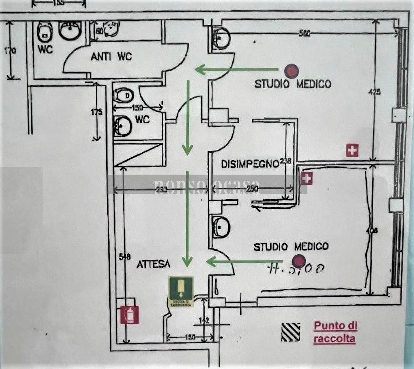 PLANIMETRIA - Ufficio Via Nazzareno Cristofani 1414, Perugia - planimetria 1