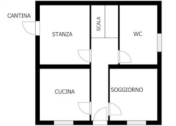 Planimetria - Villa Via San Bernardo, Favale di Malvaro - foto 13