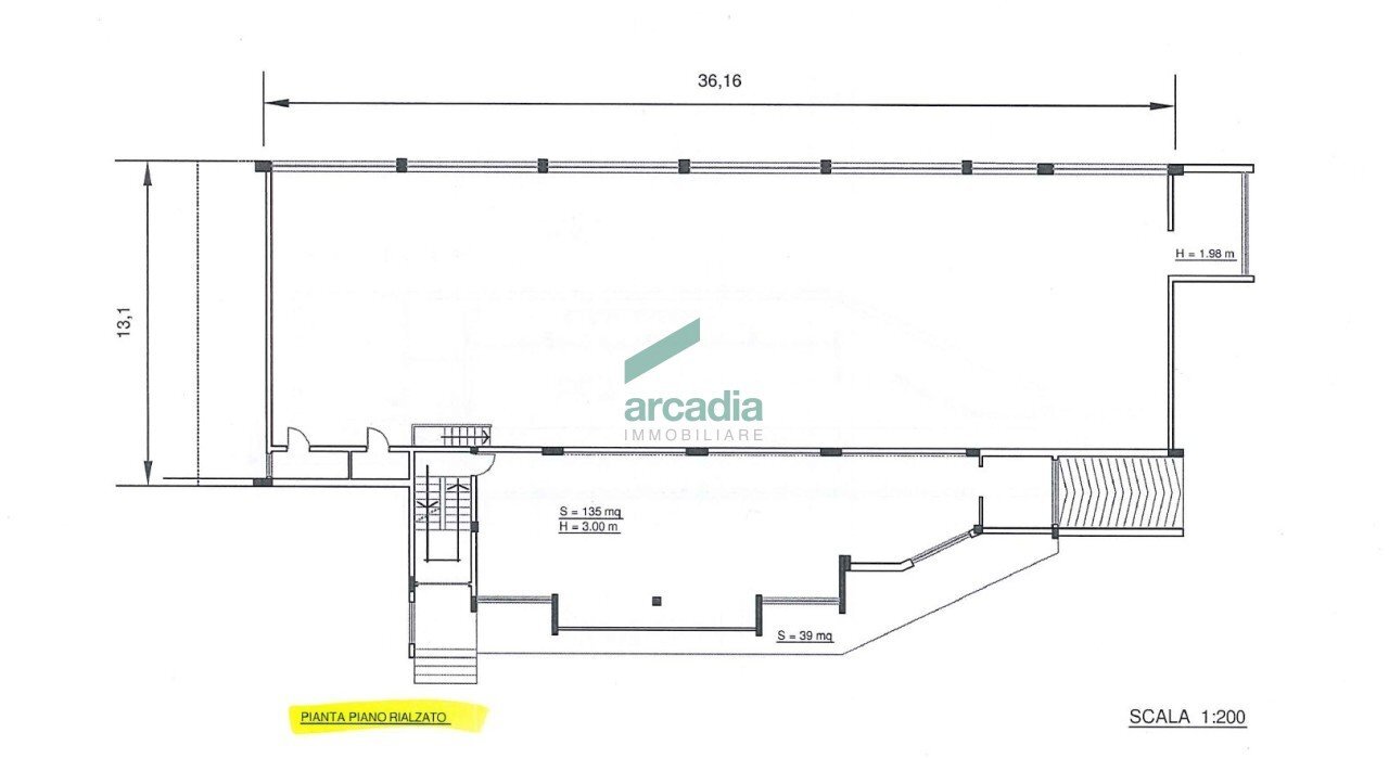 Pianta Piano terra - Commercial Premises Viale Europa, Bari - floor plans 1