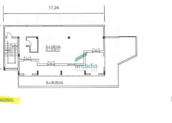 Pianta Piano secondo - Locale Commerciale Viale Europa, Bari - foto 23