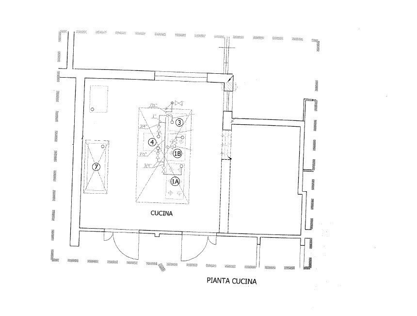 Pizzeria Ravenna - planimetria 1