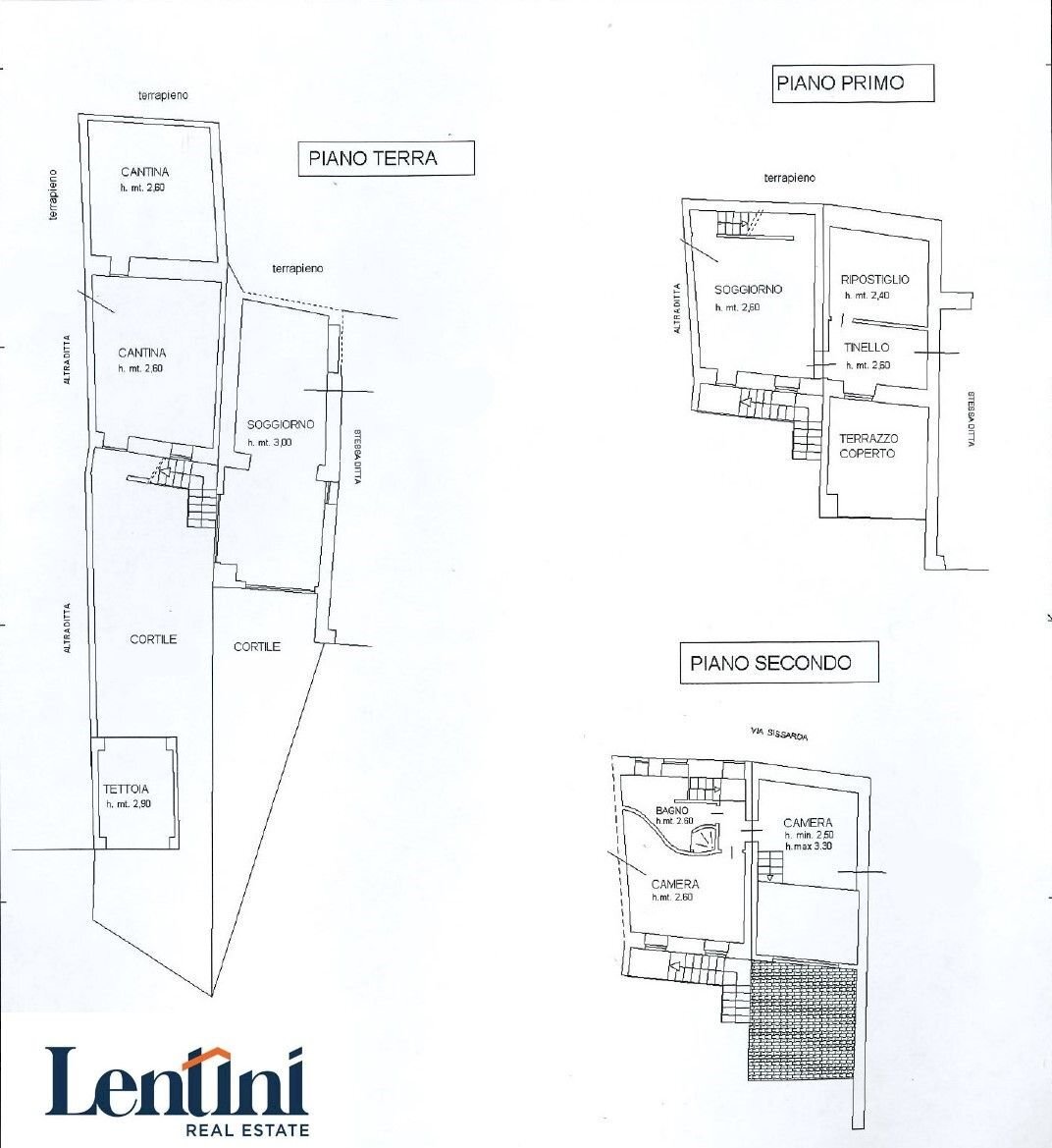 Rustic via Sissarda, 11, Ottiglio - floor plans 1