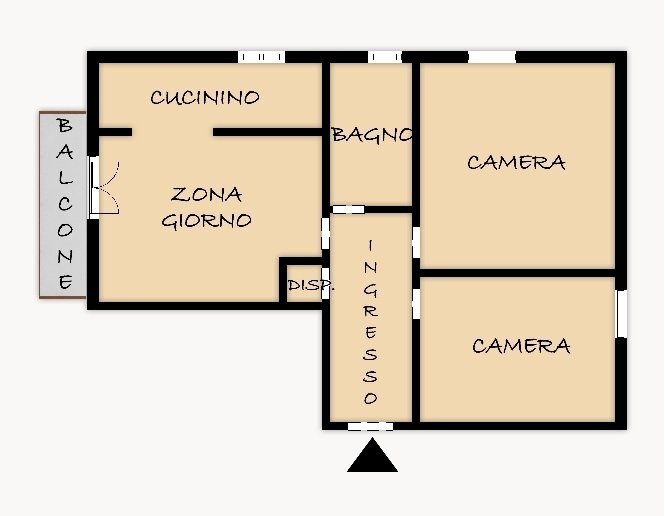 PLANIMETRIA.jpg - Appartamento Via Villa Berrone 6, Campomorone - planimetria 1