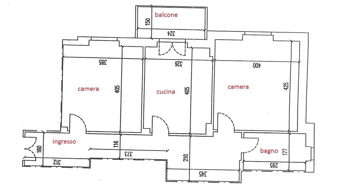planimetria - Appartamento Genova - planimetria 1