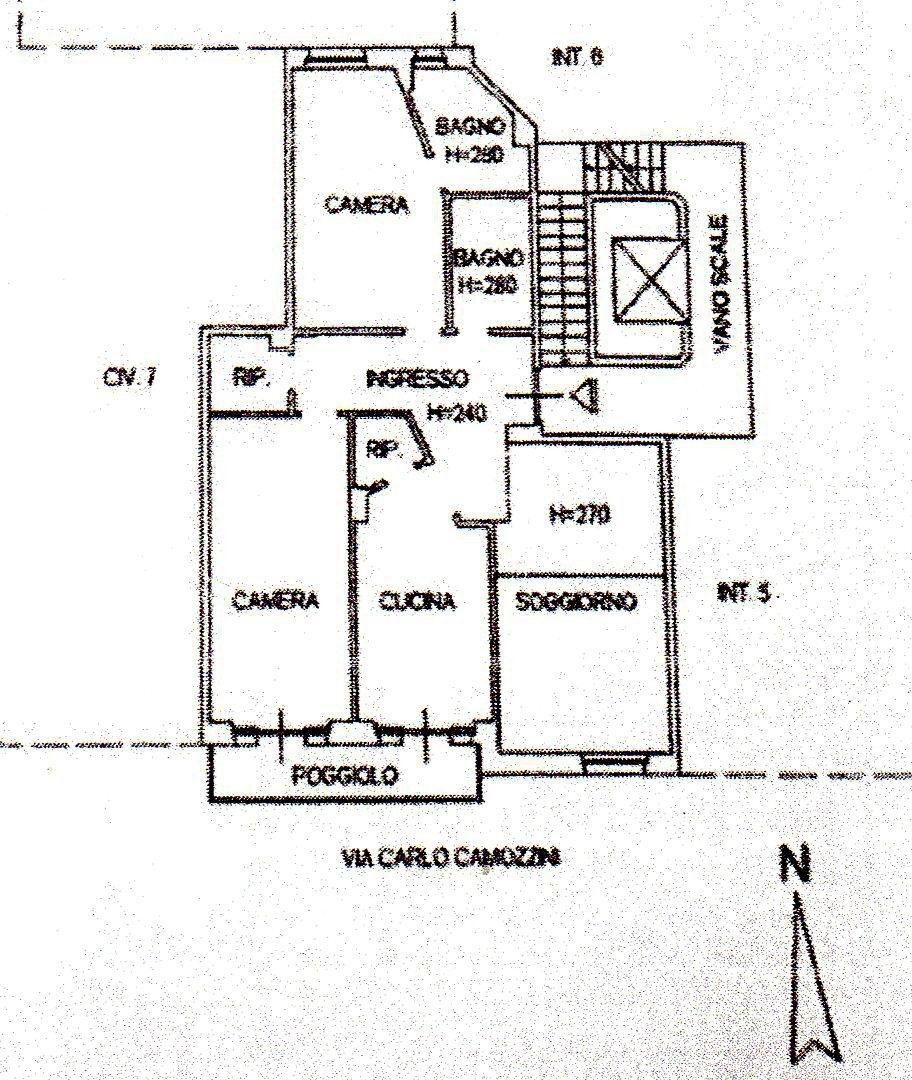 Appartamento via Carlo Camozzini, Genova (zona Voltri) - planimetria 1