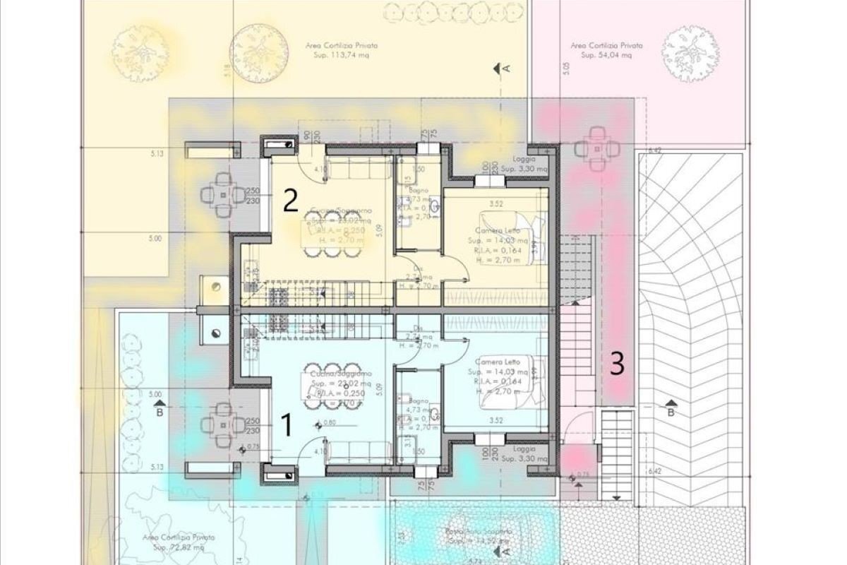 Apartment Cervia - floor plans 1