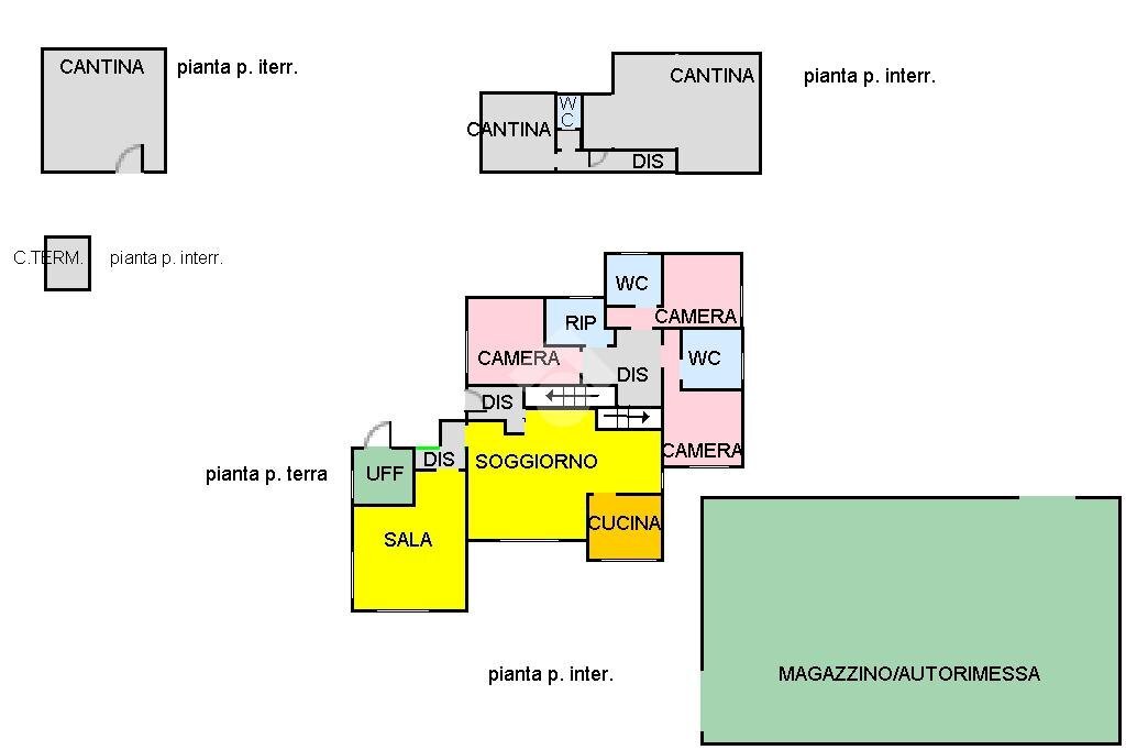 Villa Località grange de barme, Chatillon - planimetria 1