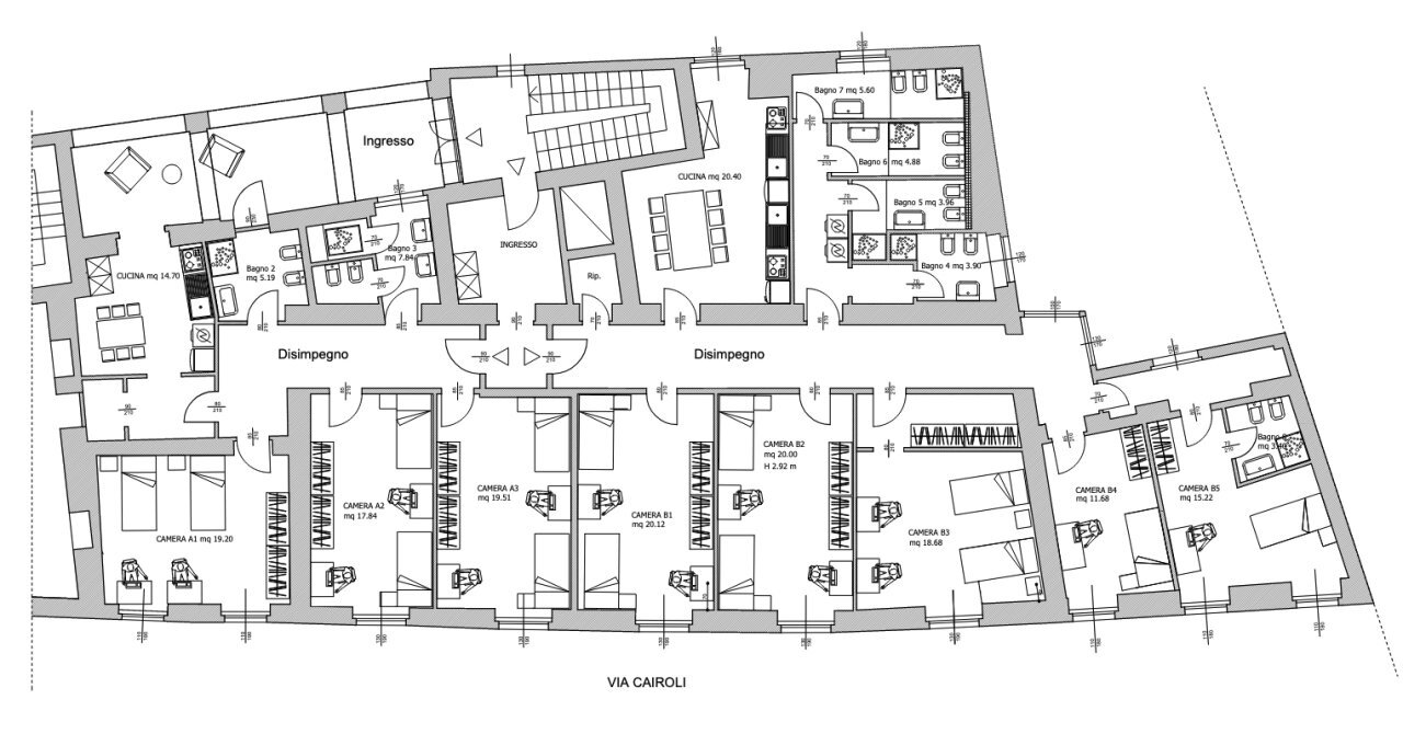 Planimetria Generale.jpg - Non-buildable land Via Benedetto Cairoli 4, Novara - floor plans 1