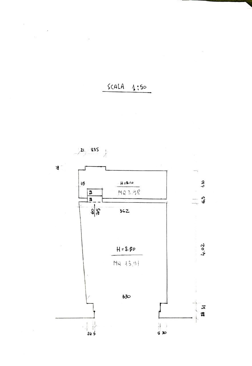 Negozio Bologna - planimetria 1