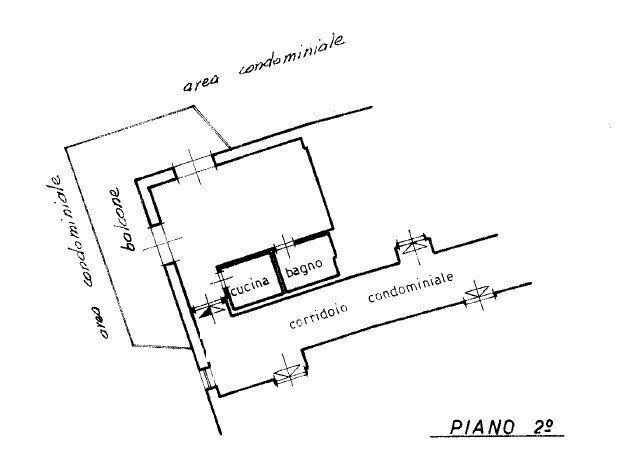 Monolocale via dei Cerri, Rieti - planimetria 1