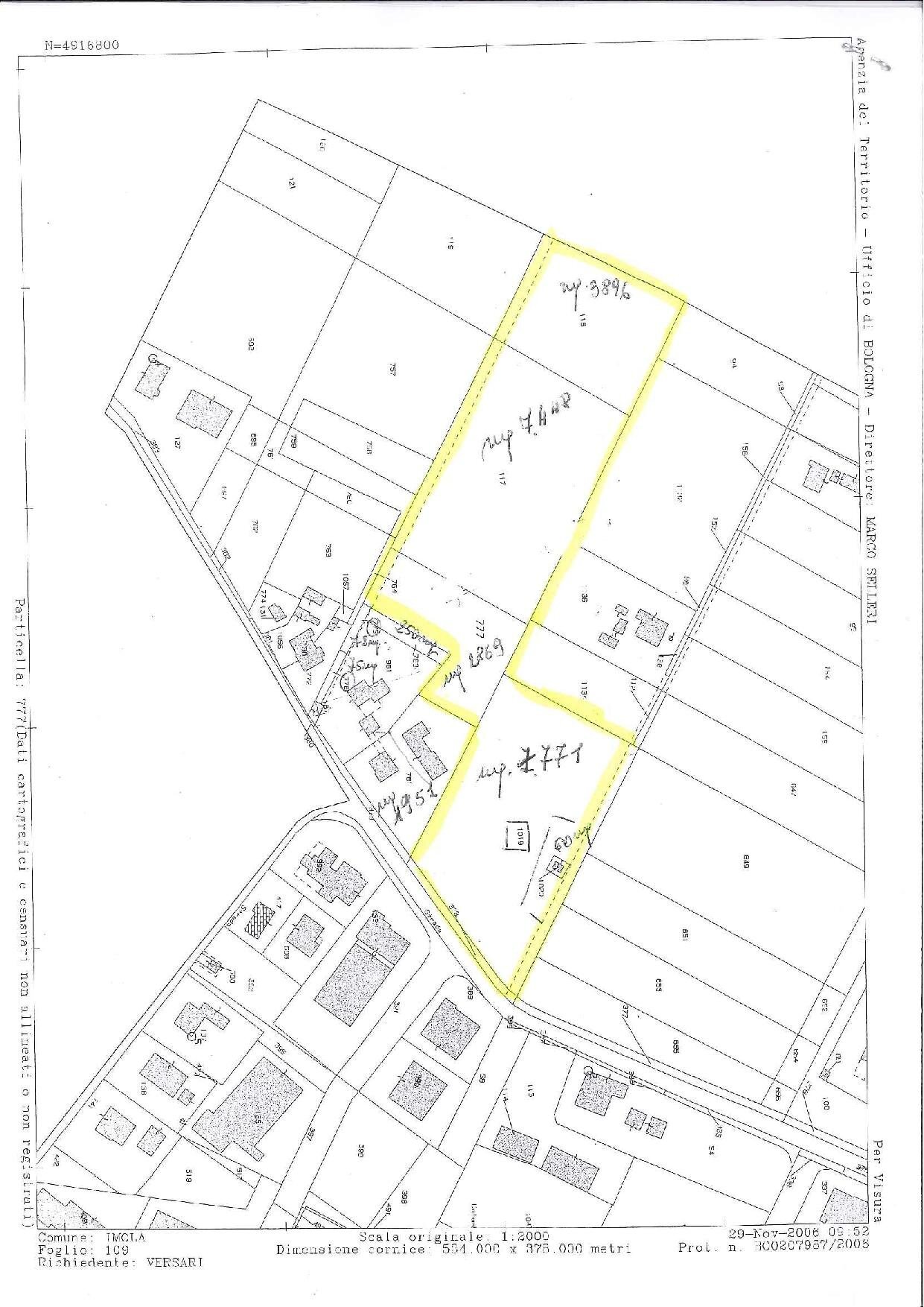 estratto di mappa - Prato Imola - planimetria 1