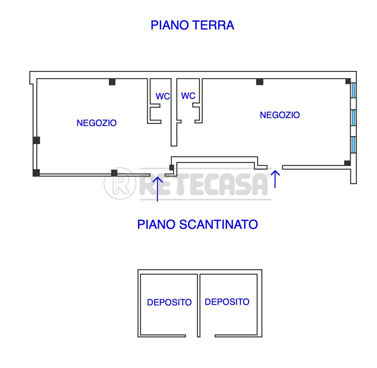PLANIMETRIA - Locale Commerciale BORGO AQUILEIA 25, Palmanova - planimetria 1