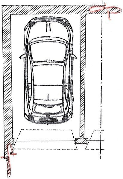 Box via Alfredo Calzolari, Bologna (neighborhood Bolognina) - floor plans 1