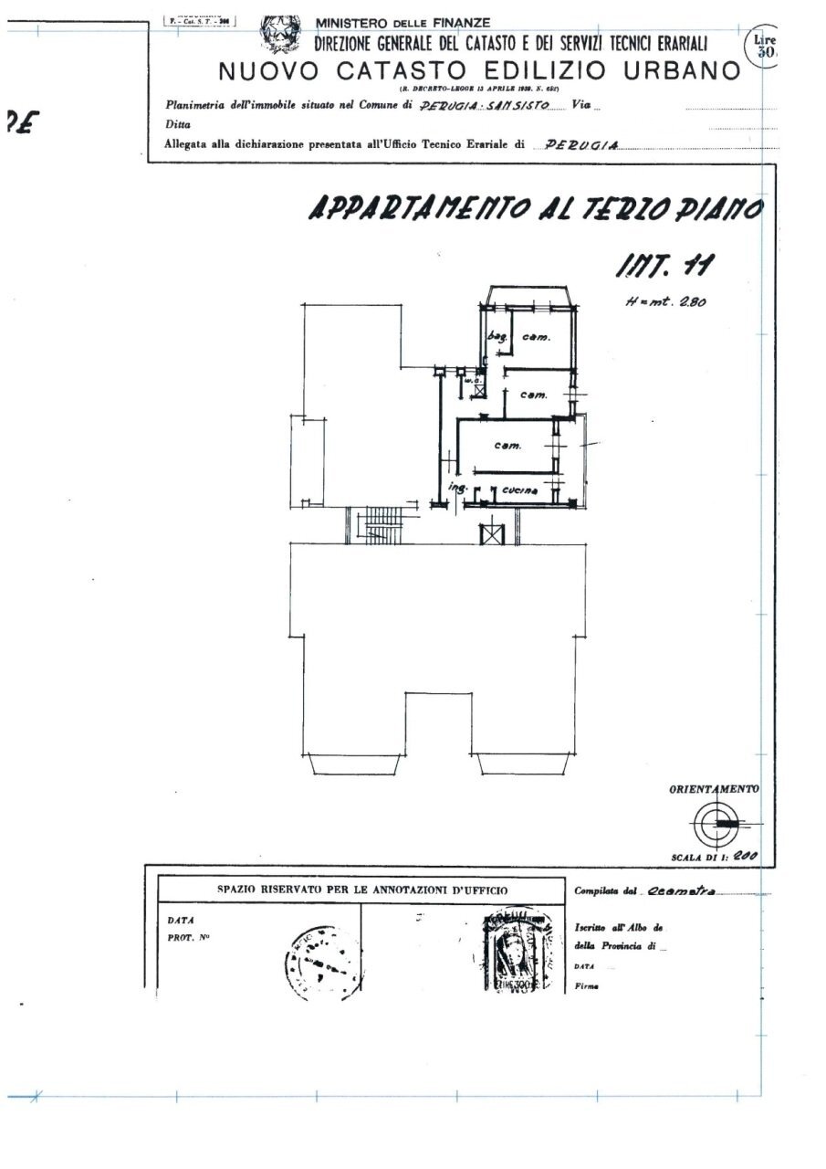 PLANIM.jpg - Three-room apartment Via Pietro Mascagni 3, Perugia - floor plans 1