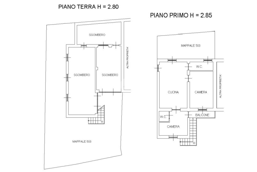 Villa Via Casariglio, Cunico - planimetria 1