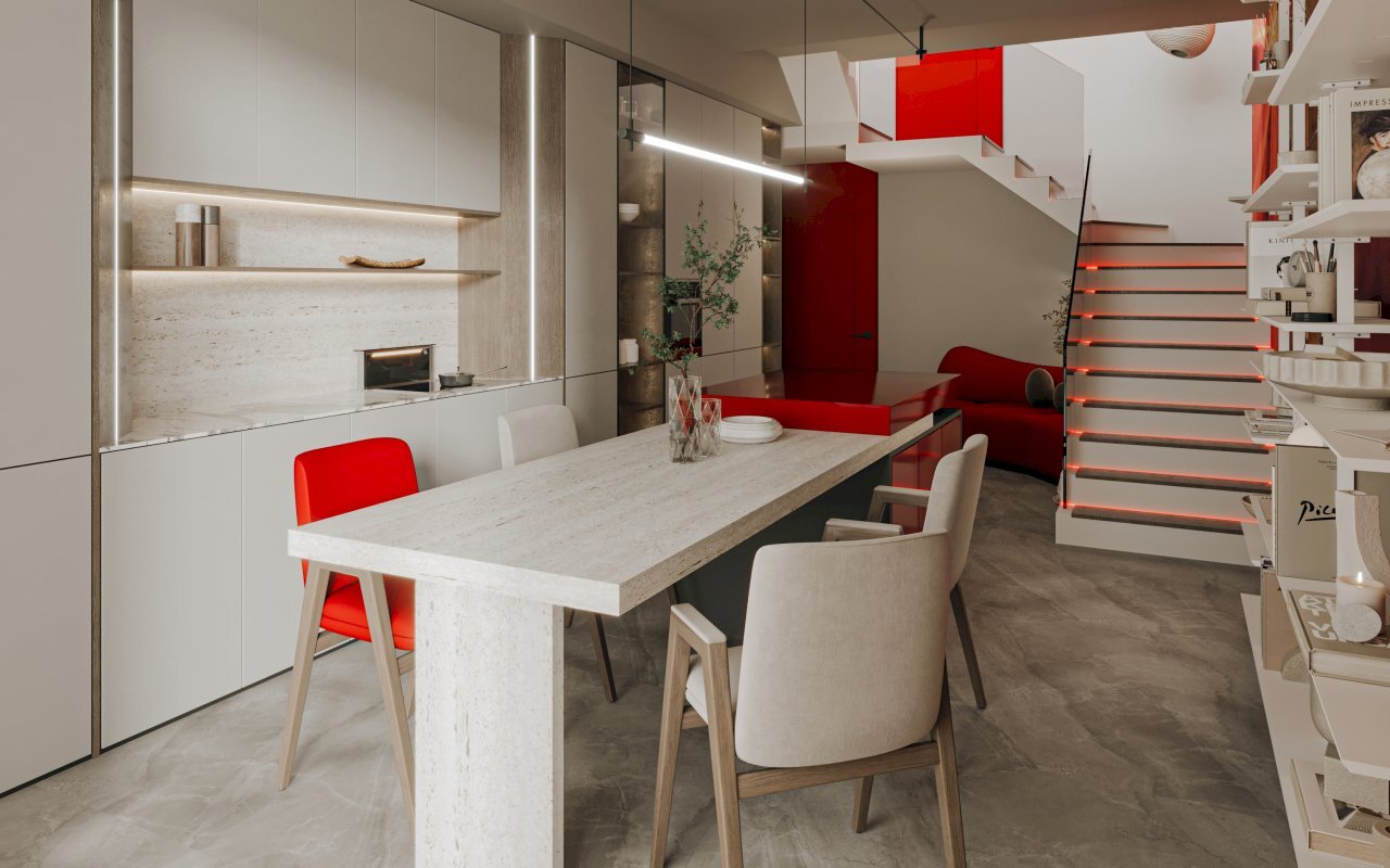 App.02-Soggiorno_Cam04_T02.jpg - Loft Via Ugo Foscolo 6, Torino - foto 3