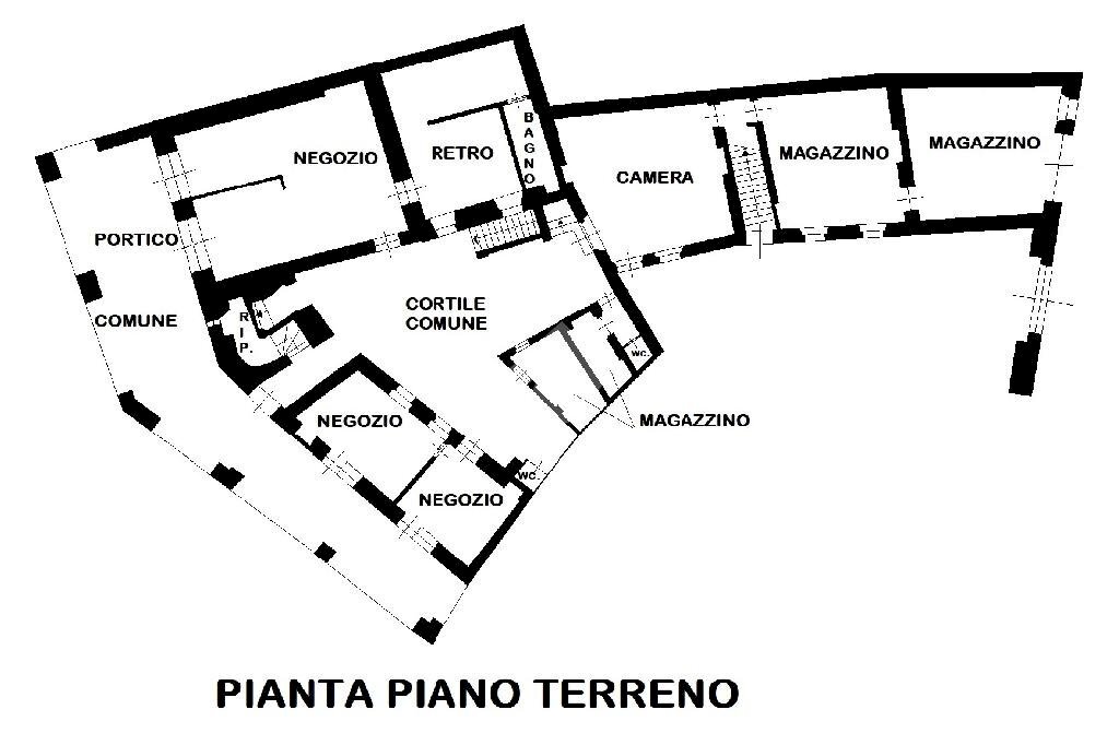 Independent house Via Umberto I, Vigone - floor plans 1