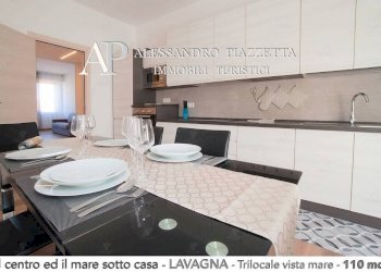 Cucina con balcone - Trilocale Lavagna - foto 9