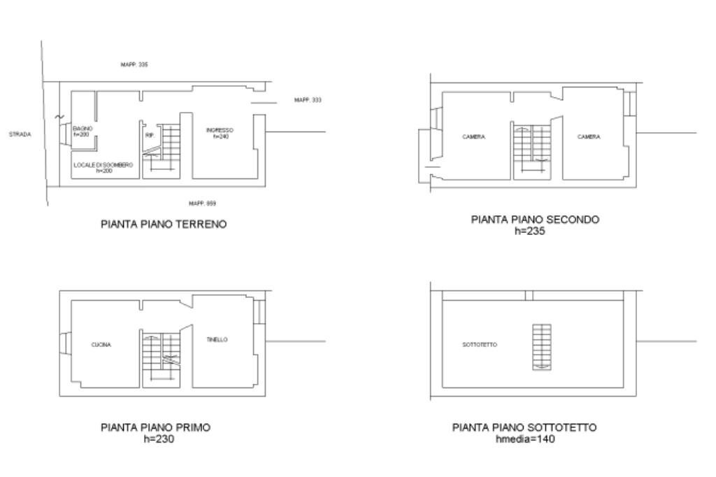 Casa semi indipendente Frazione Giardino, Valdilana - planimetria 1