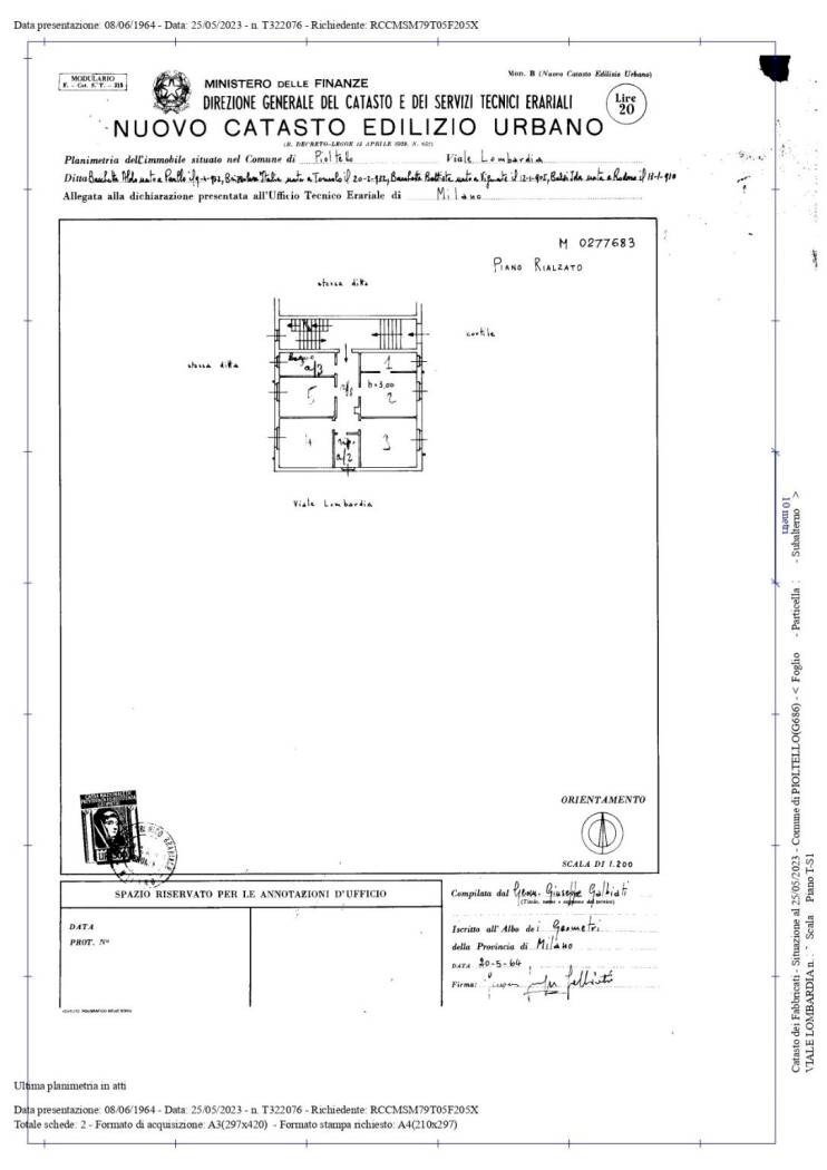 Office via Lombardia, 22, Pioltello - floor plans 1