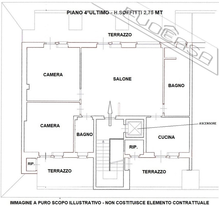 Four-room apartment Via Tegas 42, Luserna San Giovanni - photo 2