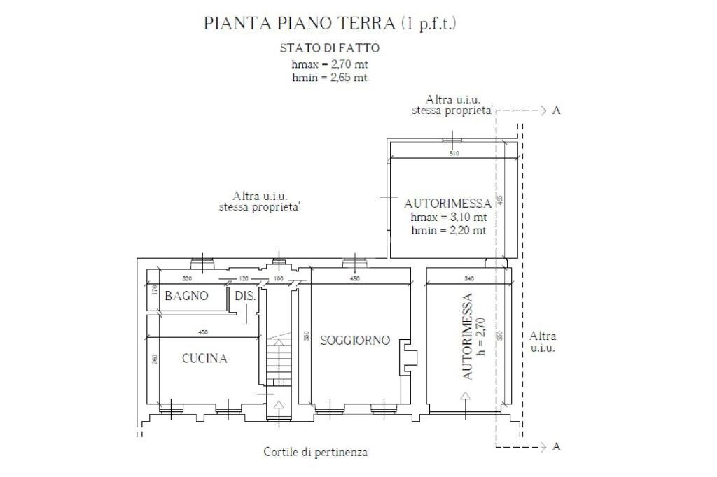 Casa indipendente Via Roma, Lamporo - planimetria 1