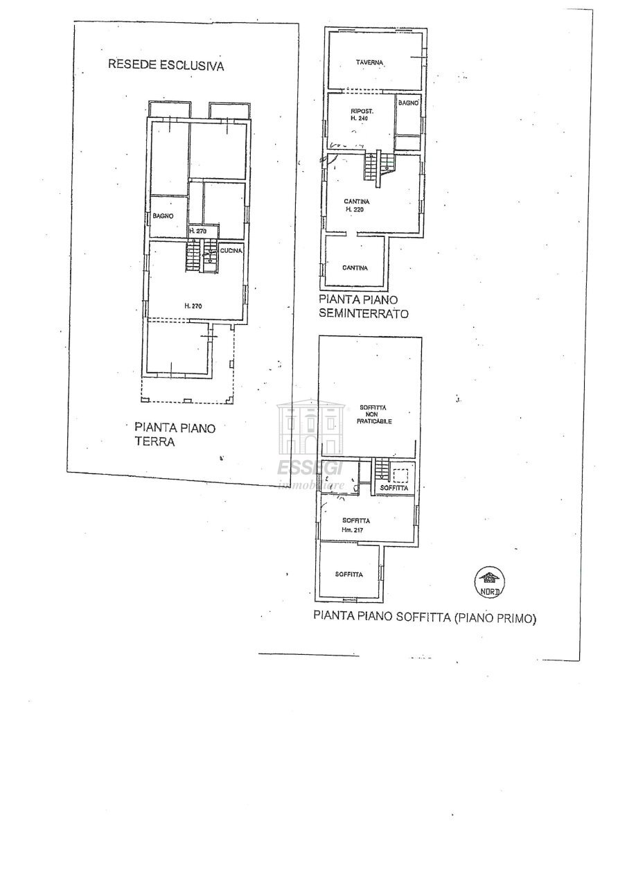 Planimetria IA03716 - Villa Via delle Ville Prima, Lucca - planimetria 1