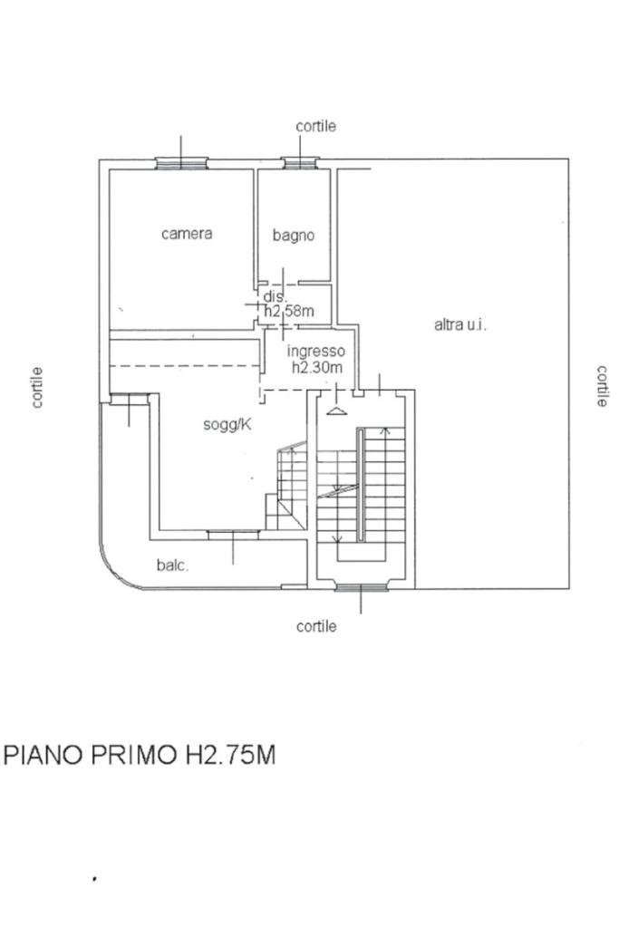 Four-room apartment Via Manfredi, Gattatico - floor plans 1