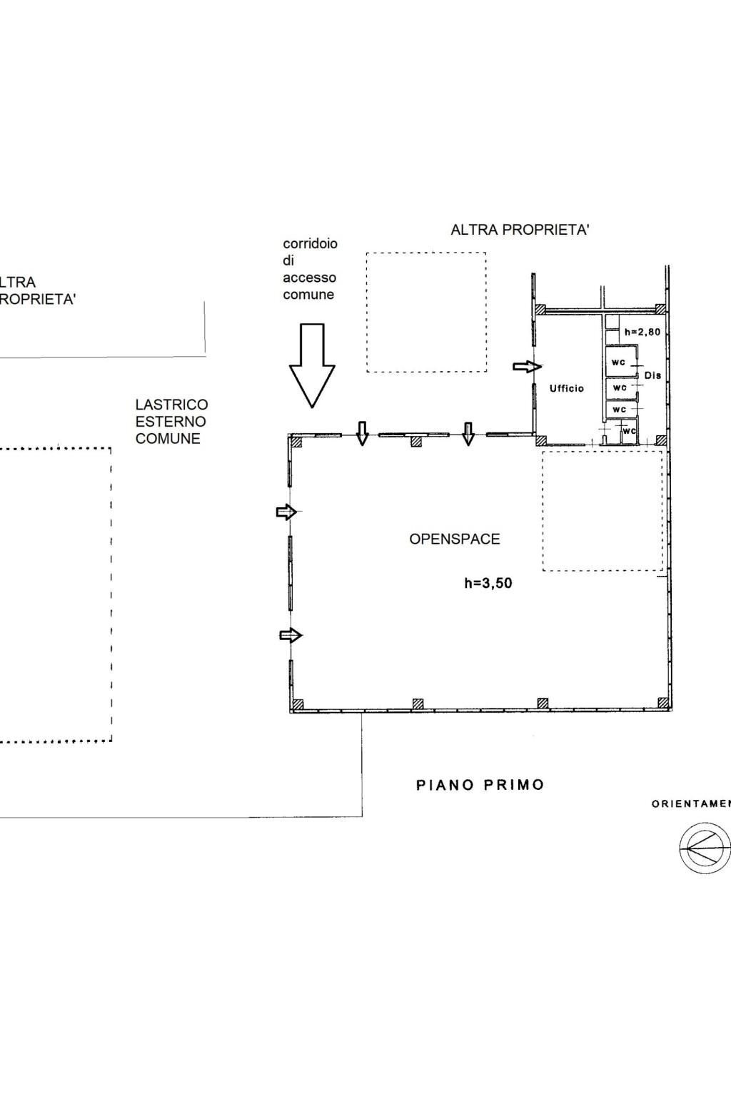 Negozio via delle Scienze, Cittaducale - planimetria 1
