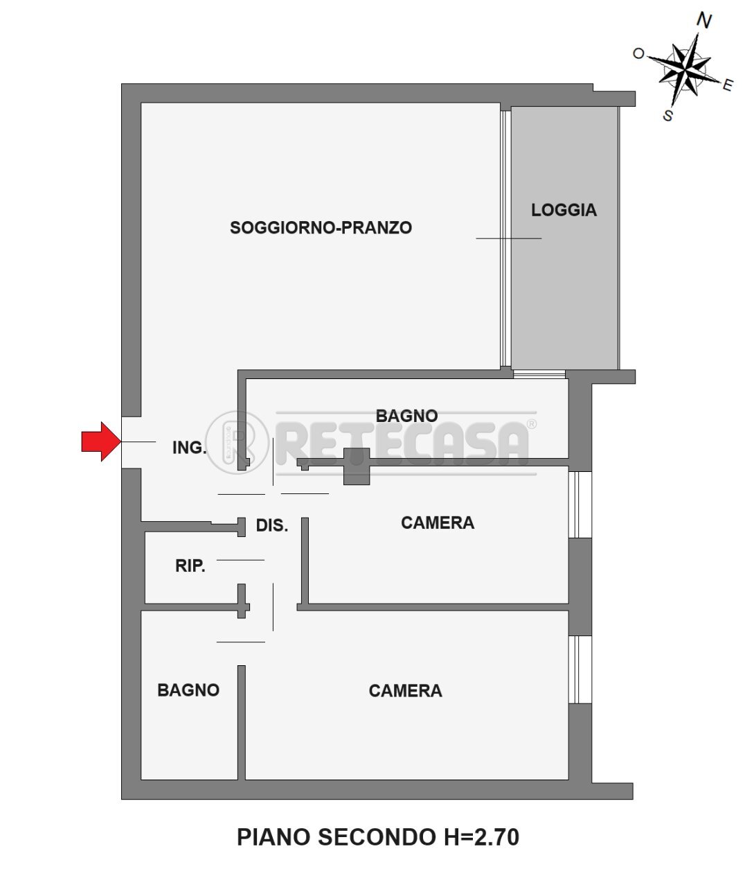 PLANIMETRIA - Appartamento Via Padova 65, Vigonza - planimetria 1