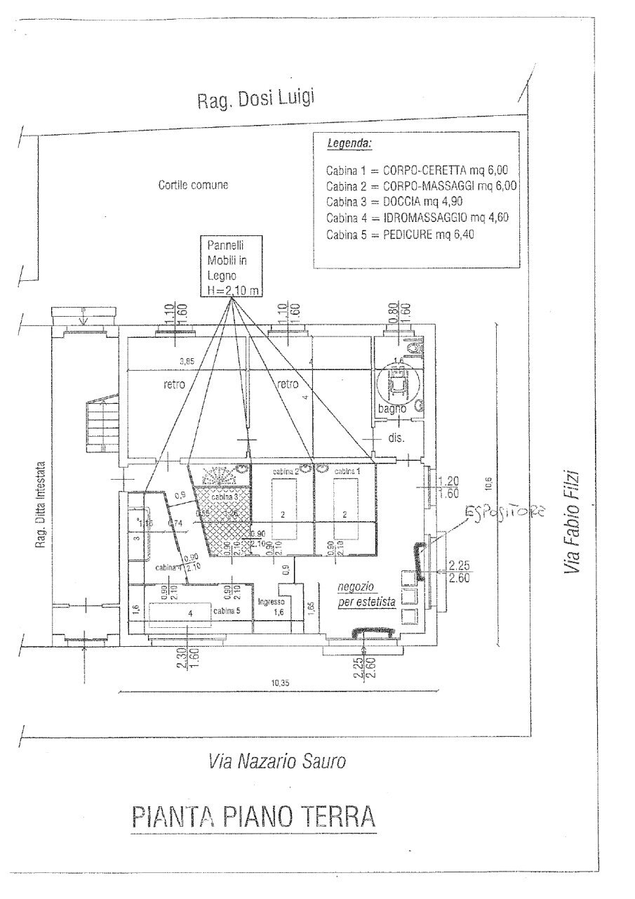 Planimetria - Locale Commerciale Via Nazario Sauro 5A, Castel San Giovanni - foto 2