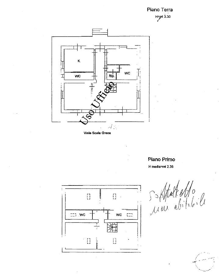 Villa viale Scala Greca, Siracusa - floor plans 1