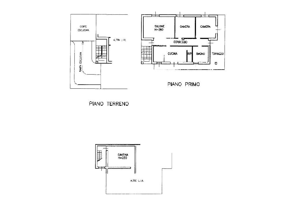 Casa semi indipendente Via Montecassino, Santhià - planimetria 1