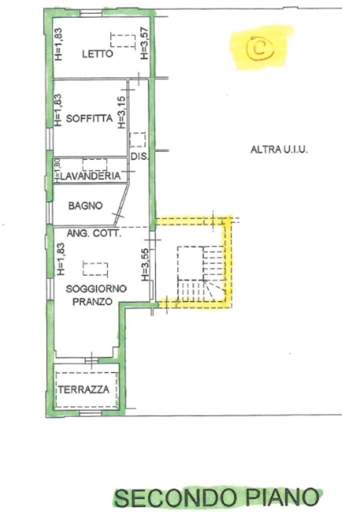 Attic Via Peschiera, Castelnovo di Sotto - floor plans 1