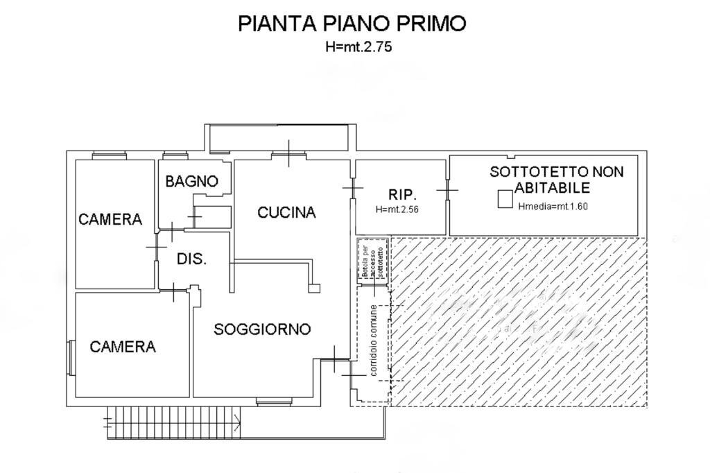 Appartamento Via gamberi, San Francesco al Campo - planimetria 1