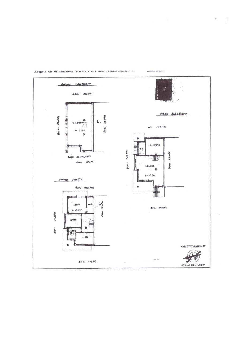Villa via Fellonici, San Giorgio del Sannio - planimetria 1