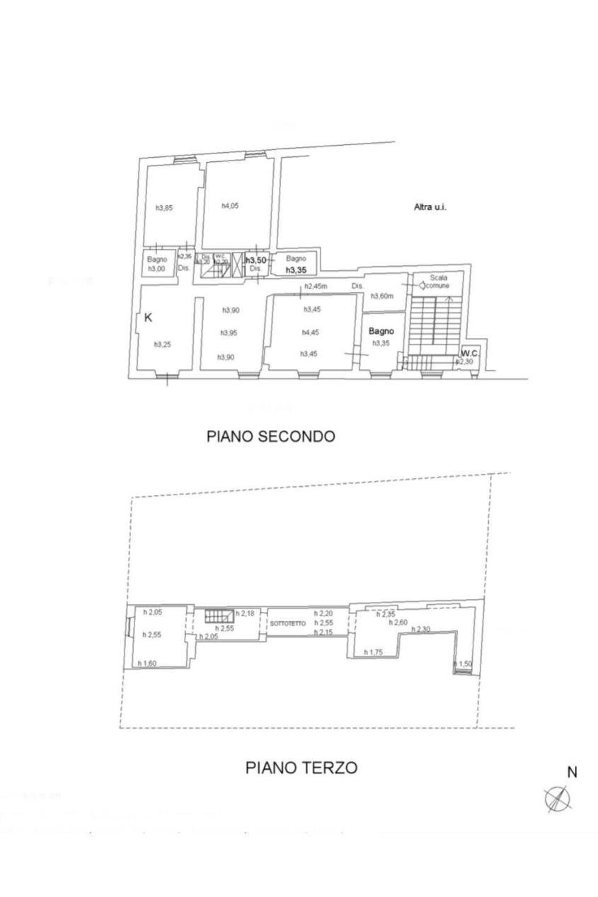 Four-room apartment via Mentana, 5, Orbetello - floor plans 1