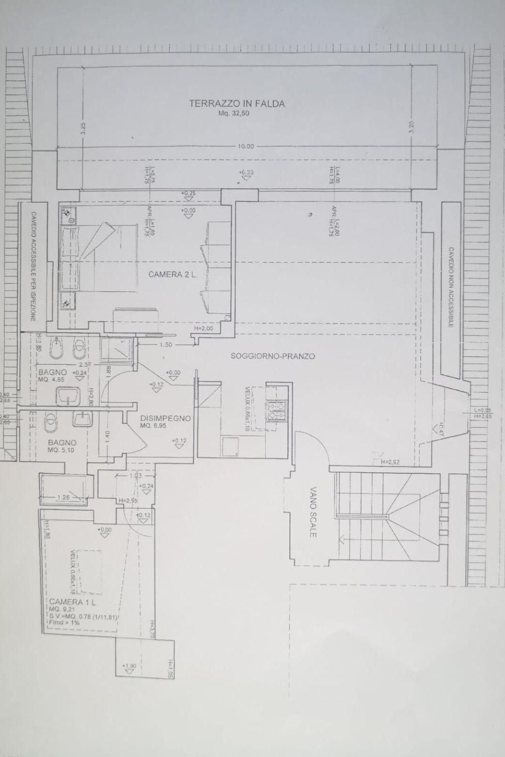 Attic via Eugenio Curiel, Casalecchio di Reno - floor plans 1