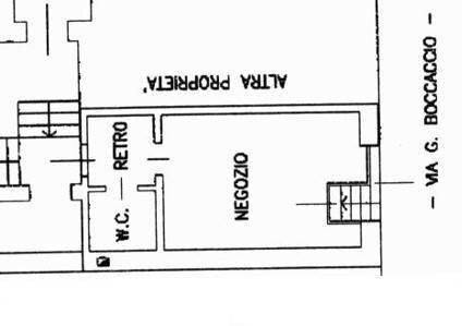Shop via Giovanni Boccaccio, Milano - floor plans 1