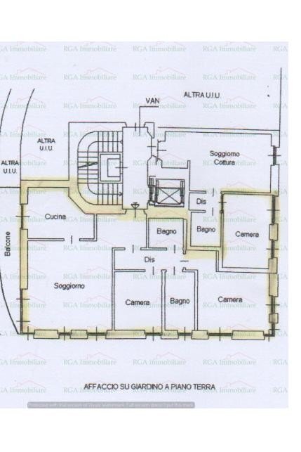 Quadrilocale via Giuseppe Verdi, Bergamo - planimetria 1