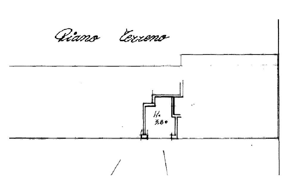 Negozio via degli Ortolani, Bologna (zona Murri) - planimetria 1