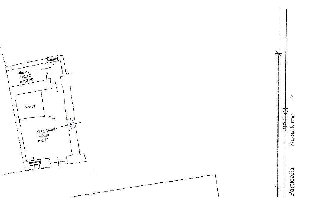 Trilocale Via Castello, Fiano - planimetria 1