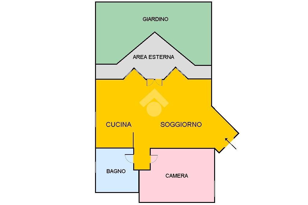 Two-room apartment Via Giuseppe Mazzini, Bardonecchia - floor plans 1