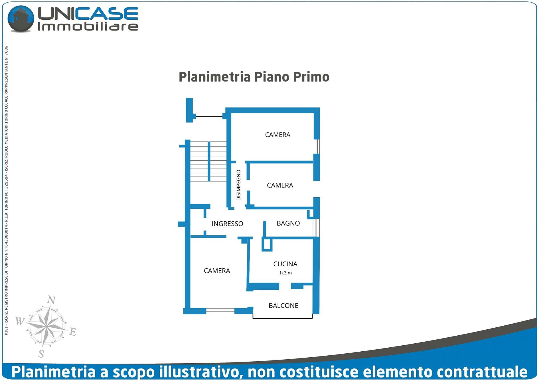 planimetria  - Four-room apartment Via Campo Sportivo 12, Barge, Italia, 12, Barge - floor plans 1