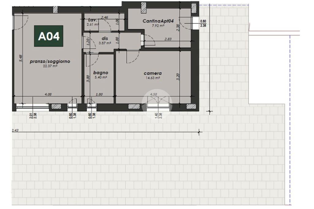 Trilocale Via Madre Teresa di Calcutta, Valsamoggia (zona Albareto - Mulini Nuovi) - planimetria 1