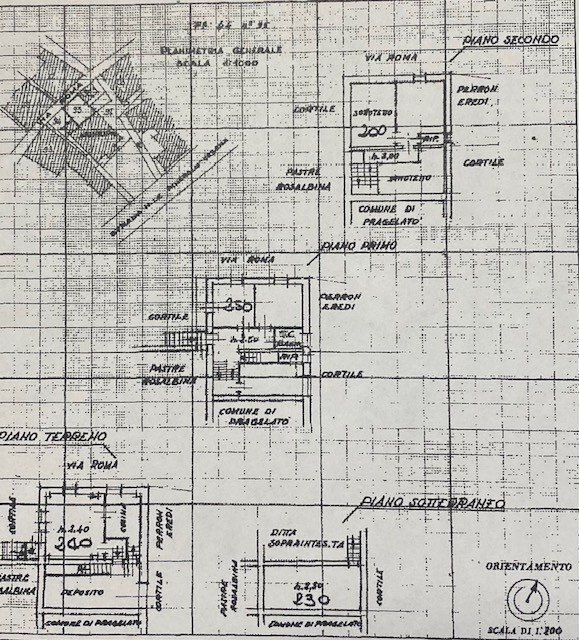 Rustico via Roma, Pragelato - planimetria 1