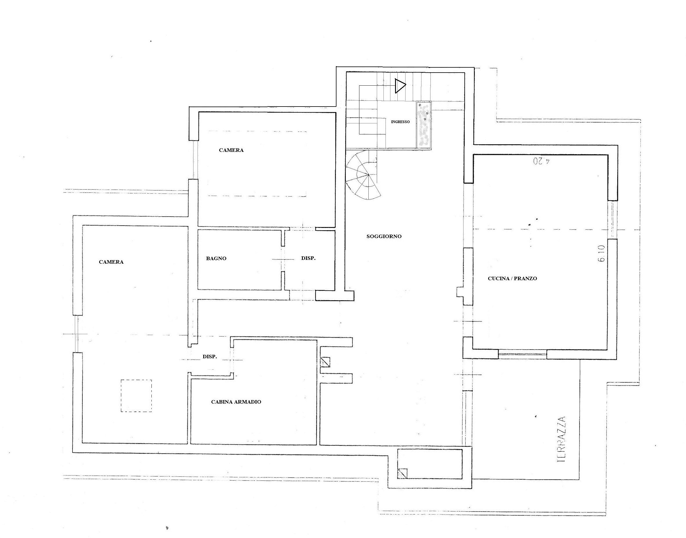 Attico Montelupo Fiorentino - planimetria 1